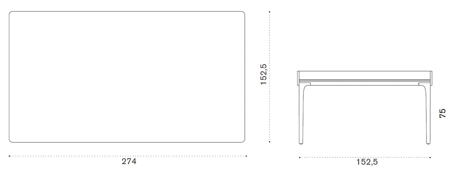 Прямоугольный садовый стол Ethimo ARCH-00093070 - Вид №7