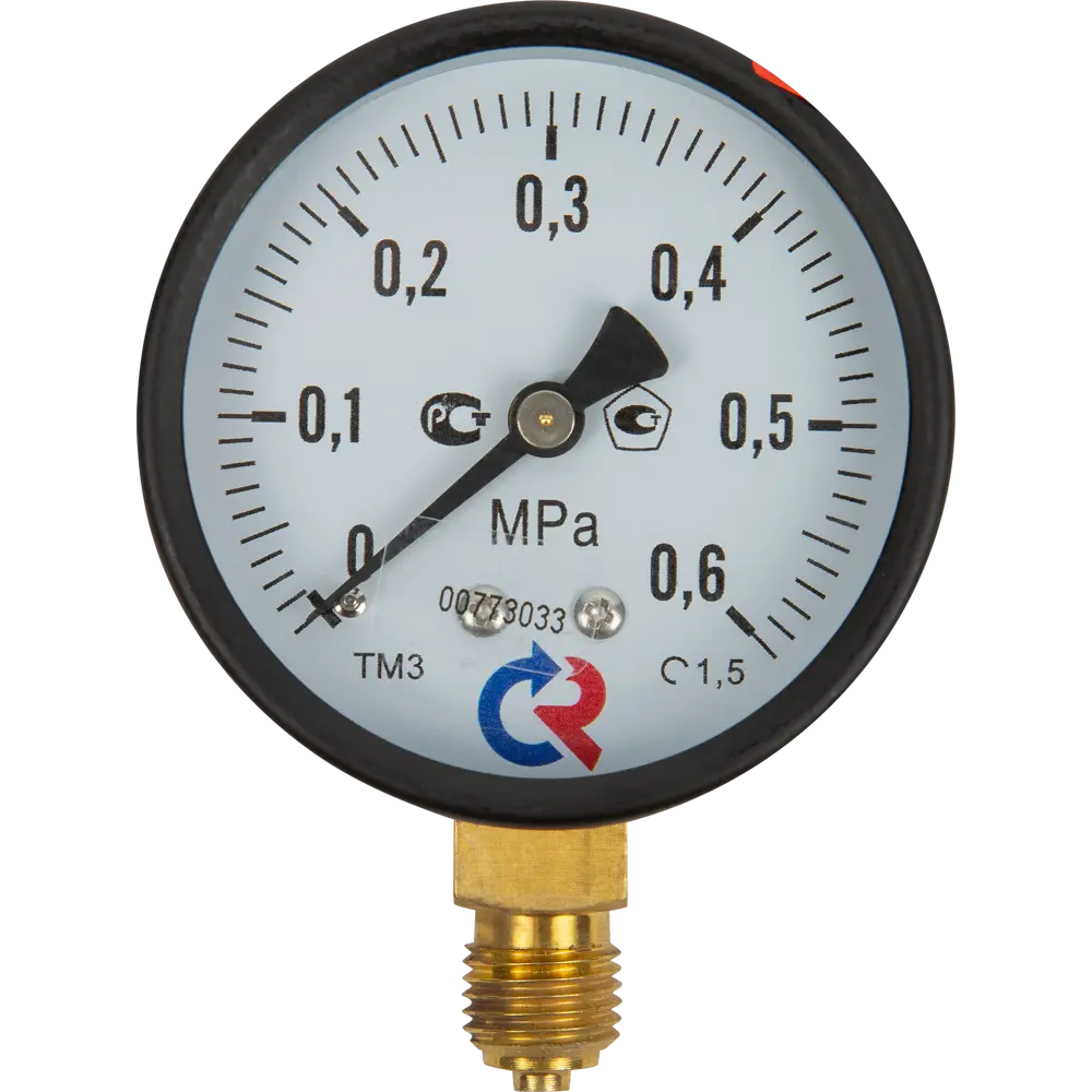 Манометр радиальный Росма 6 бар 1/4" 63 мм кт 1.5 STLM-2205554