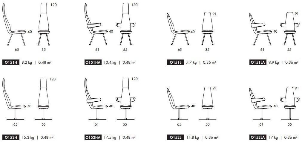 Blå Station Кожаное кресло с высокой спинкой  O542 Bla Station  - Вид №9