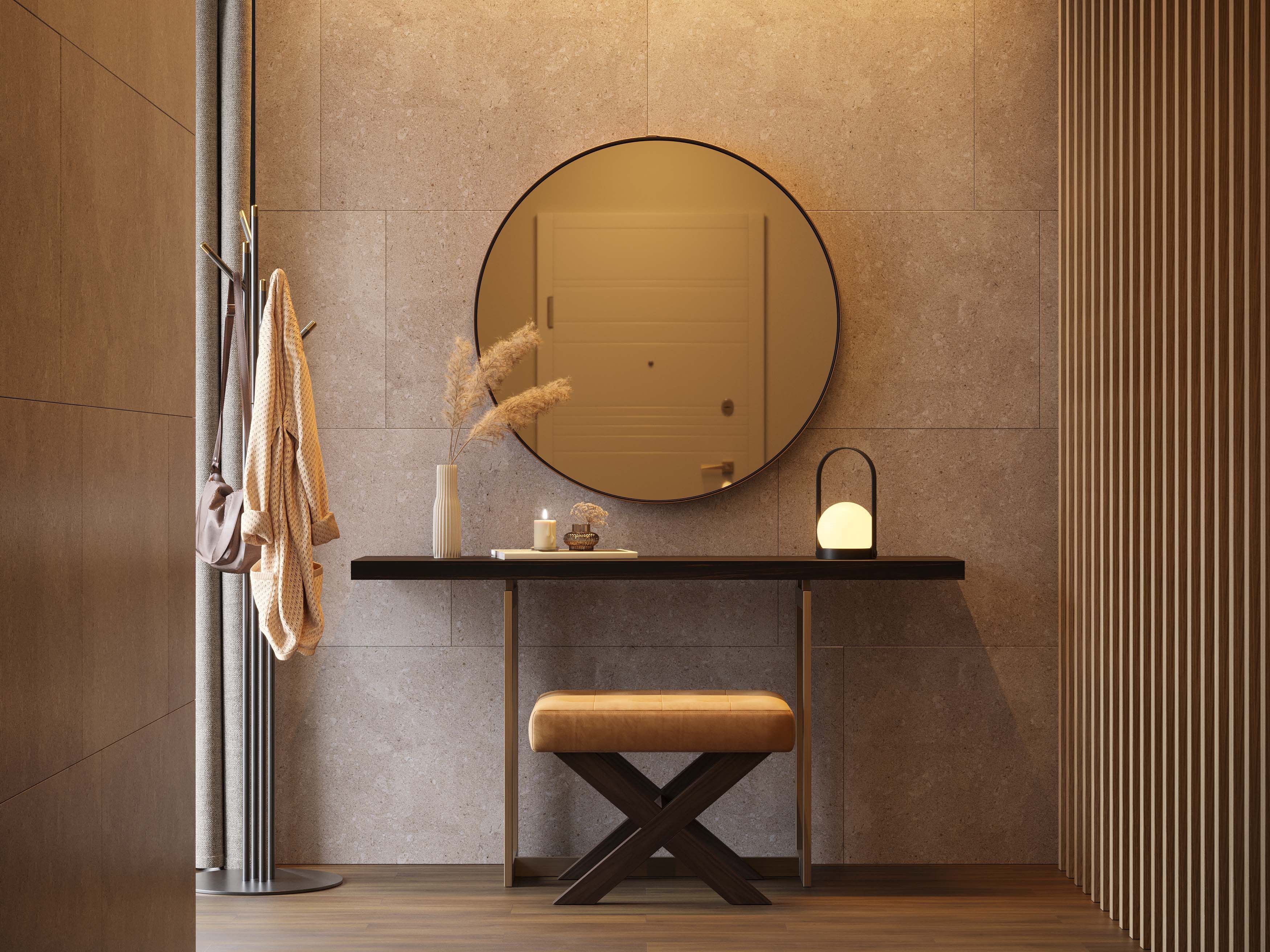 Лакированная прямоугольная консоль из латуни и дерева Stylish Club Fortune ARCH-00144604 - Вид №8