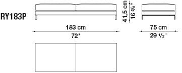 B&B Italia Модульный угловой диван из ткани Ray sun-id-1435354 - Вид №24