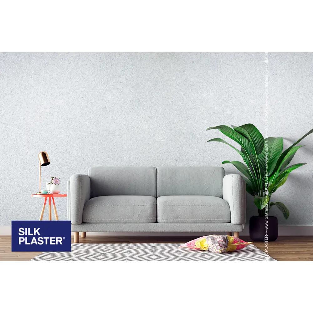 Жидкие обои Silk Plaster Absolute А151 0.868 кг цвет светло-серый STLM-2202330 - Вид №3