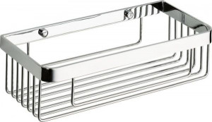 H277/CR Sanibano, решетка прямоугольная 1-уровневая, длина 30 см, цвет хром