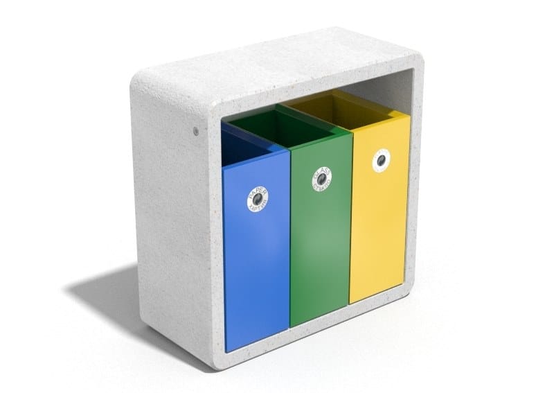 Наружные бетонные стойки для мусора для утилизации отходов ENCHO ENCHEV - ETE 244/245R ARCH-00058616 - Вид №4