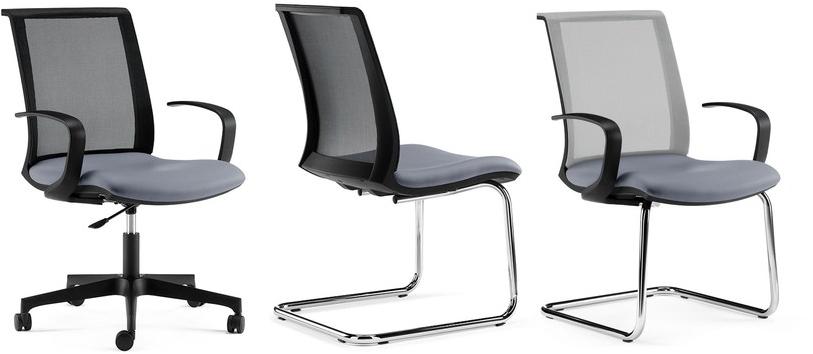 Arte & D Офисный стул 5 спиц с подлокотниками Tecna P84 g / og  - Вид №1