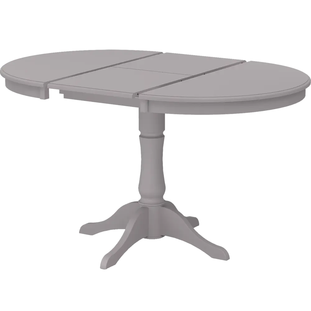 Стол кухонный Delinia Версаль раскладной 90-130x90 см круг МДФ цвет графит STLM-2045050 - Вид №1