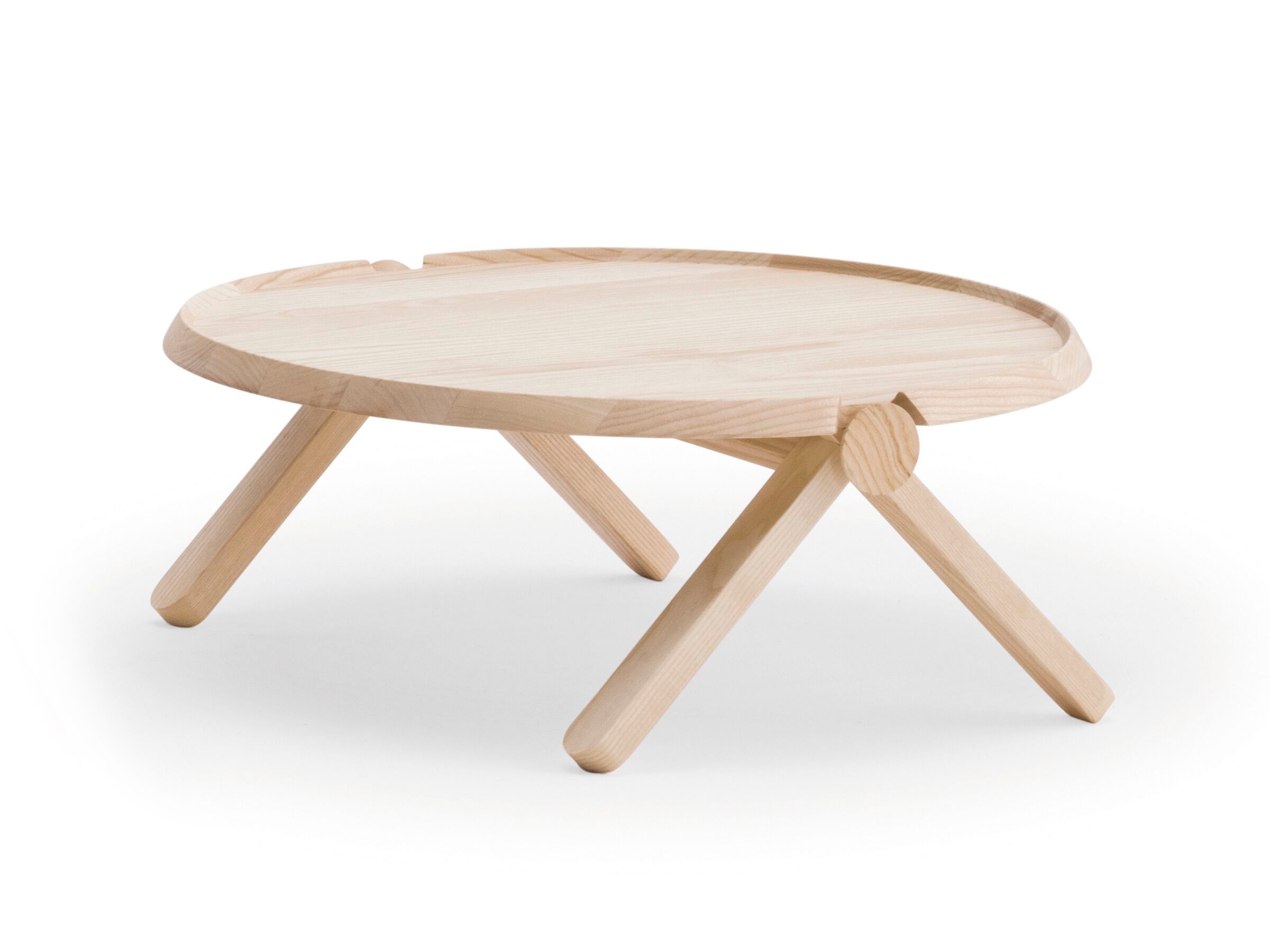 Низкий круглый журнальный столик из ясеня Billiani Lilliput ARCH-00026609