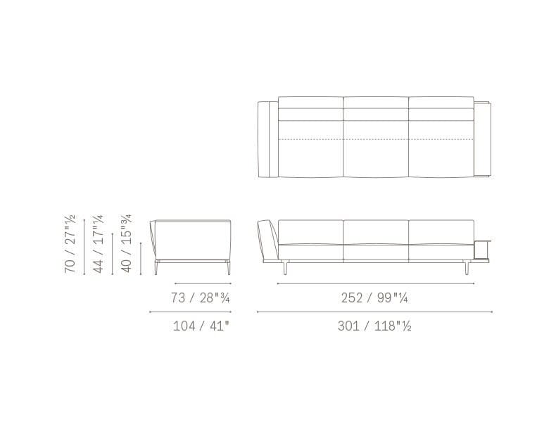 Ткань диван Poltrona Frau коллекция-диваны и кресла ARCH-00009449 - Вид №51