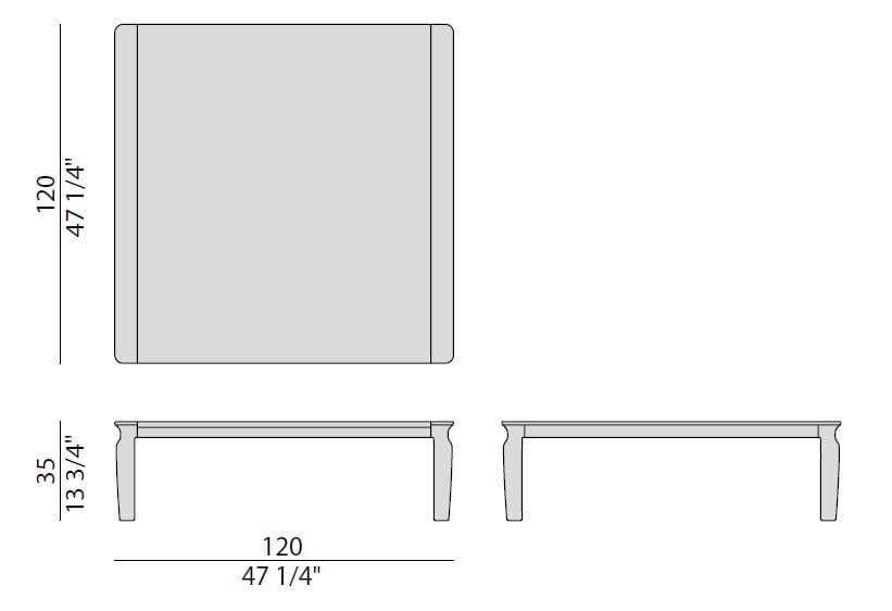 Квадратный мраморный журнальный столик Porada двадцать четыре ARCH-00121147 - Вид №7