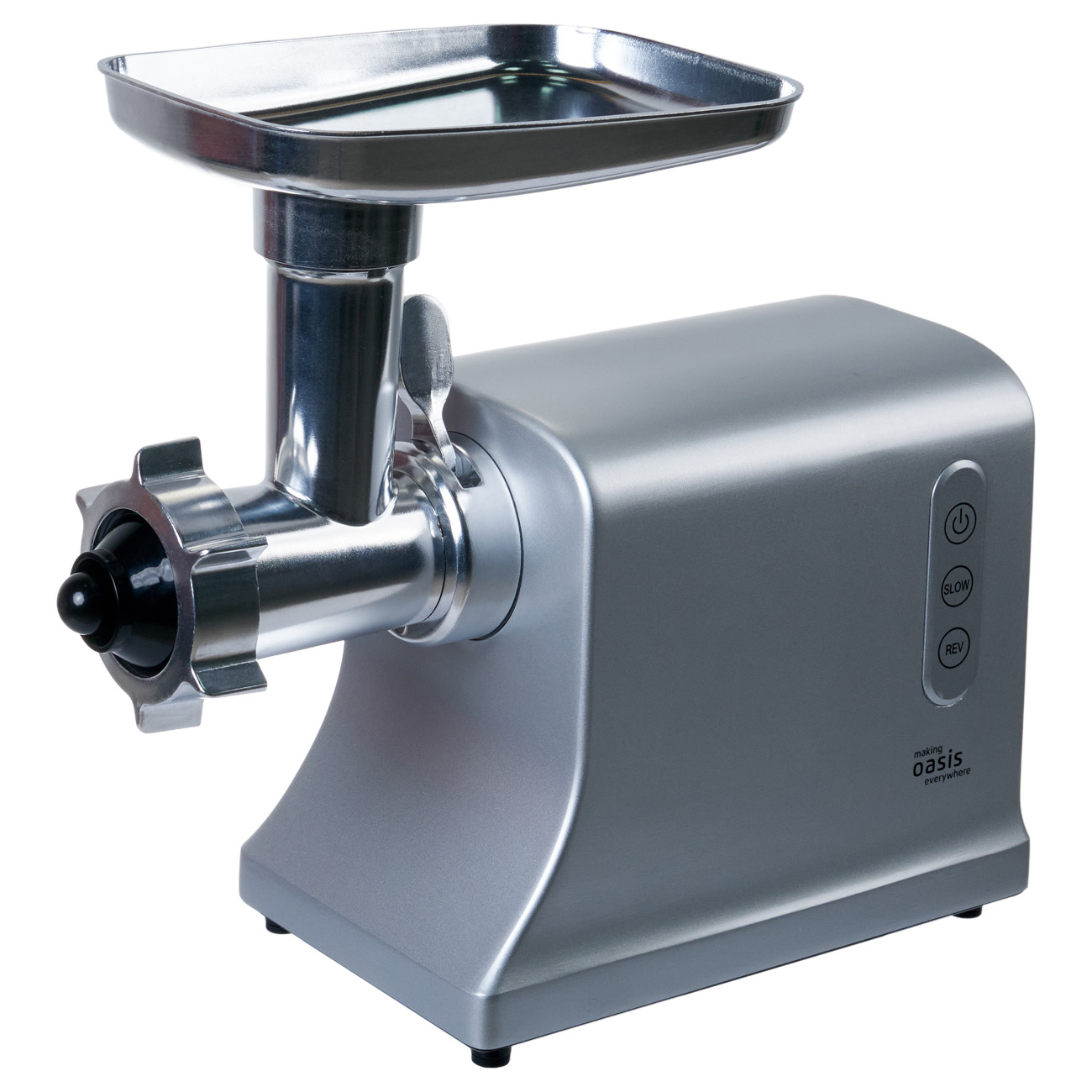 9161278 Мясорубка электрическая Oasis MG-DM3 серый STDN-0023025 - Вид №4