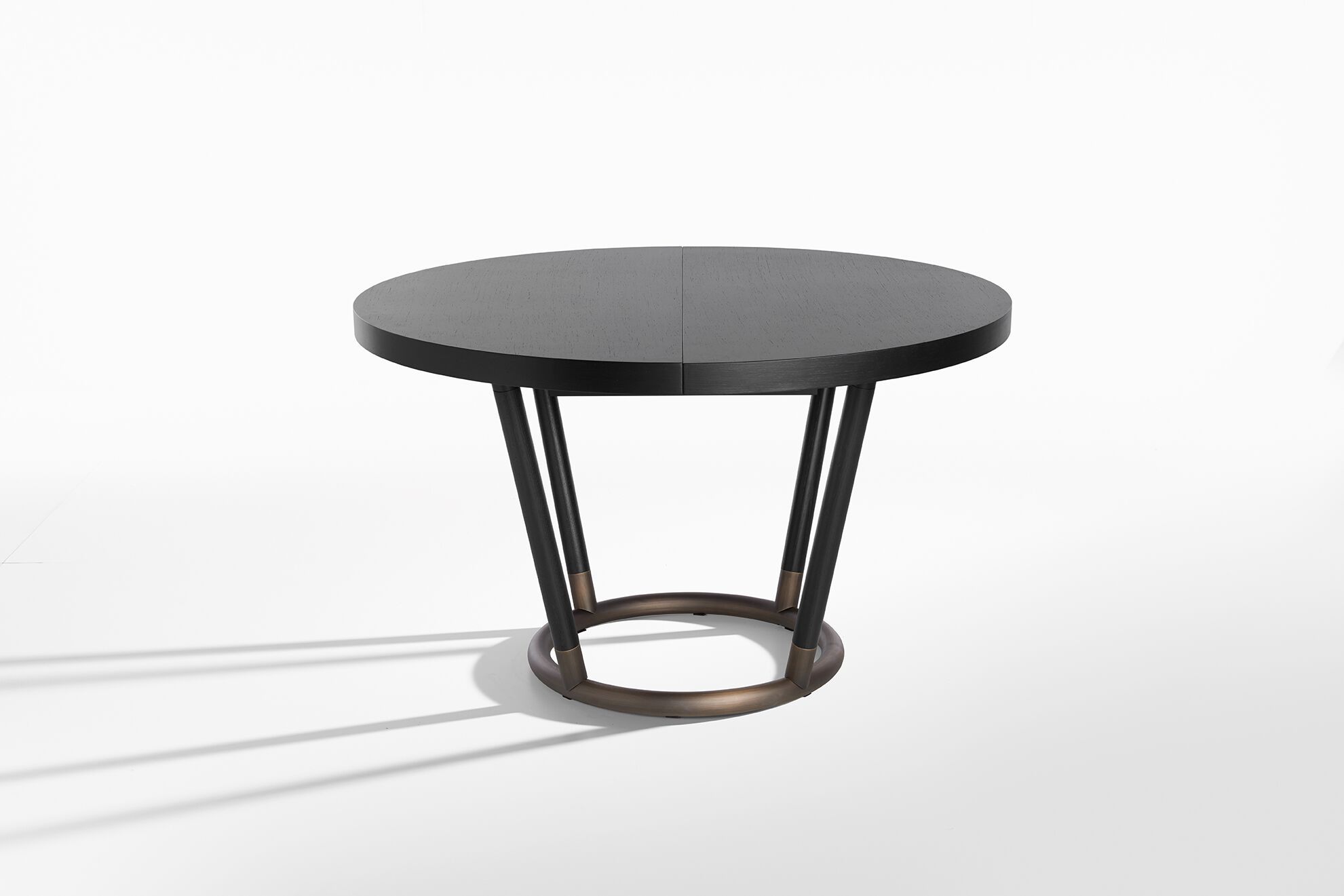 Деревянный круглый выдвижной стол Potocco труба ARCH-00147142 - Вид №1