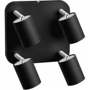 Спот потолочный галогеновый на 4 лампы графит Eye Spot 6022 NOWODVORSKI EYE SPOT BLACK 00-3891216 Черный