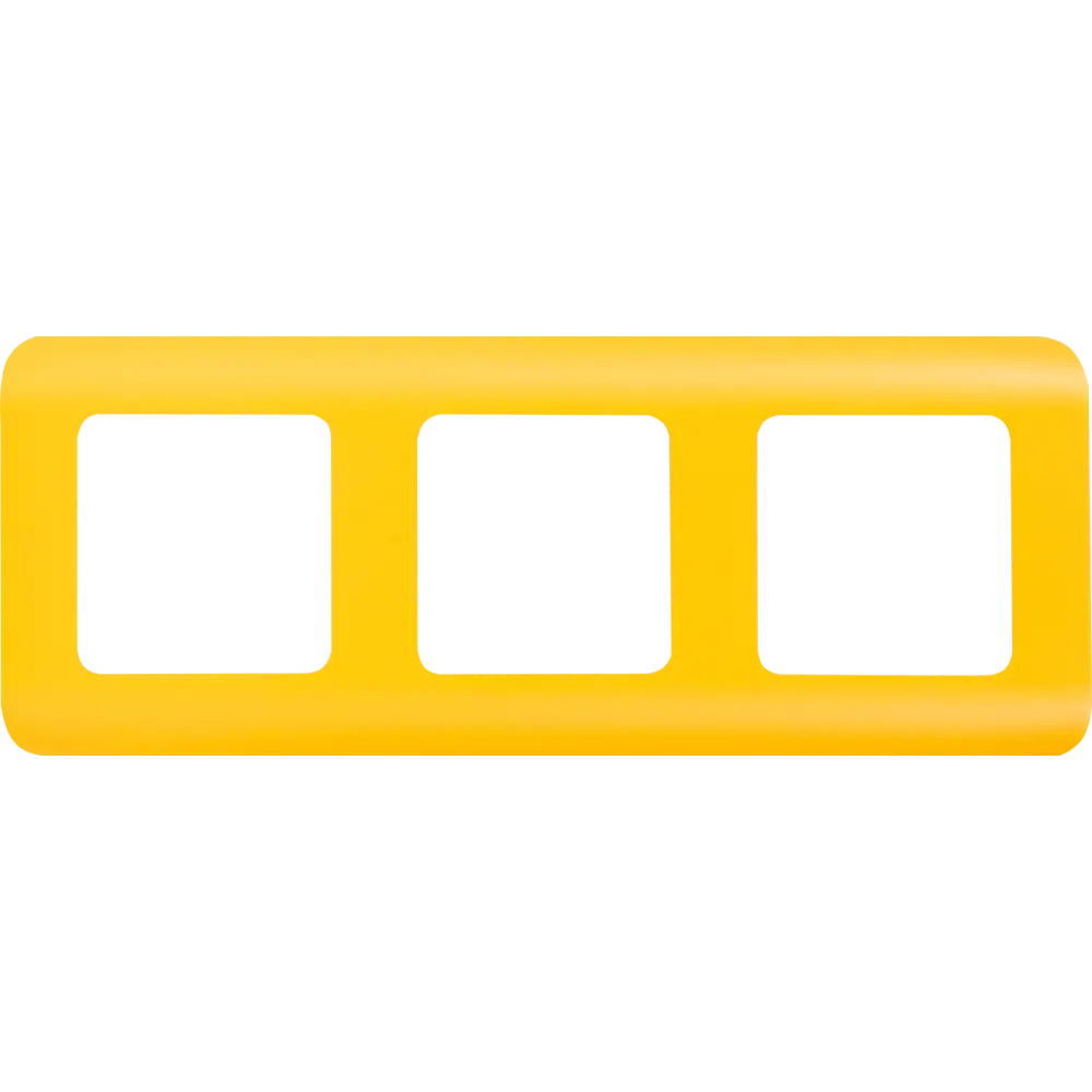 Рамка для розеток и выключателей Lexman Cosy 3 поста, цвет оранжевый STLM-2025110