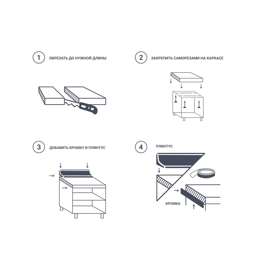 Столешница Delinia Венато 240x3.9x60 см HPL/ДСП STLM-2061061 - Вид №5