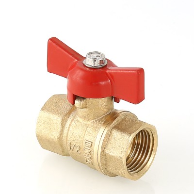 VT.122.G.05 Кран шаровой «СТАНДАРТ» с ручкой-бабочкой и внутренней резьбой Valtec 3/4"  - Вид №1