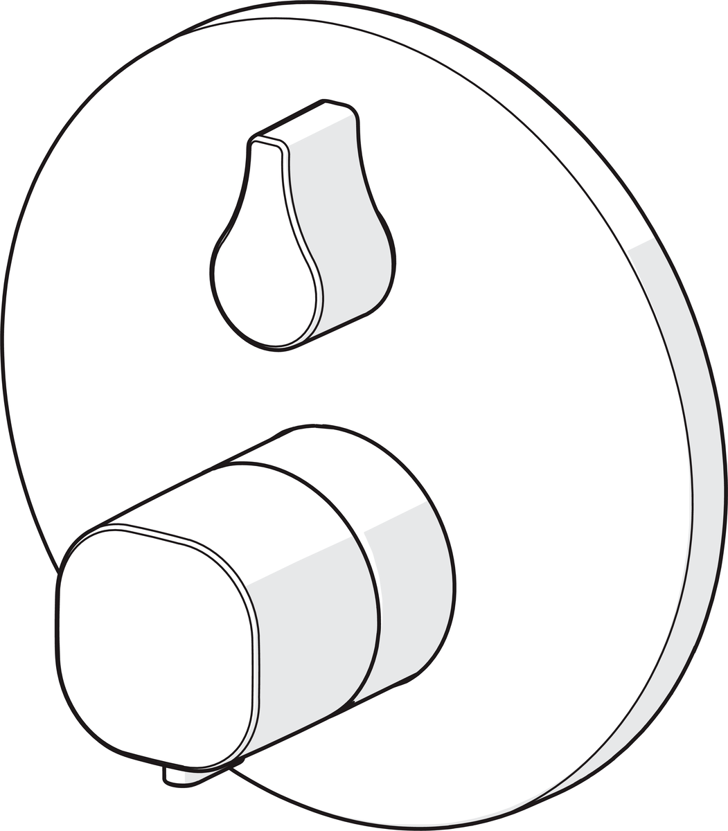 Oras 2088 Панель смесителя для ванны и душа 2088 Bluebox Хром  - Вид №2