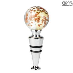 1987 ORIGINALMURANOGLASS Бутылочная пробка Авантюрин - муранское стекло  см