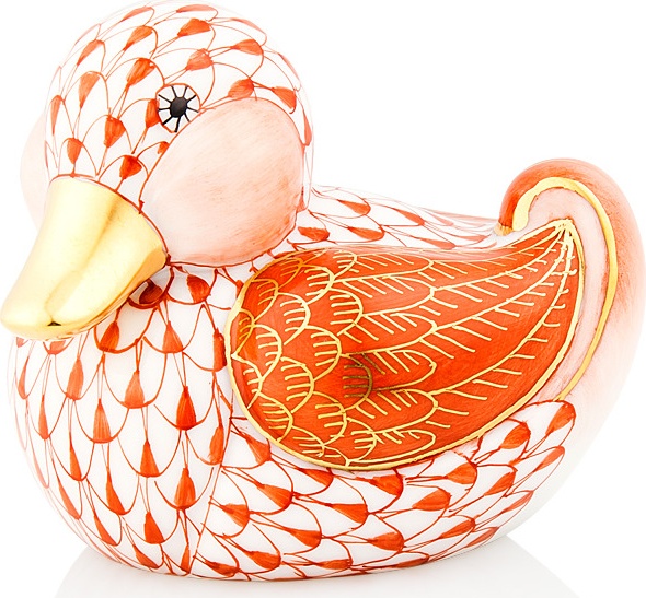 10615699 Herend Фигурка 6см "Щегольская уточка" Фарфор 