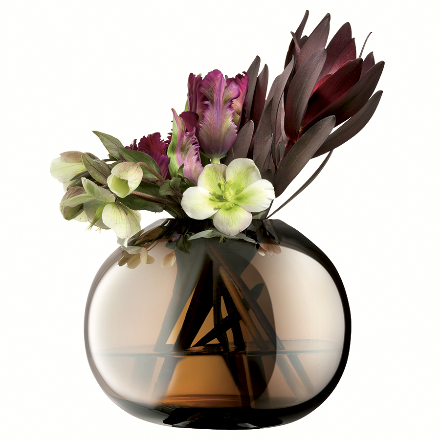 G1663-13-141 Ваза signature, epoque, 13,5 см, янтарь LSA International  - Вид №3