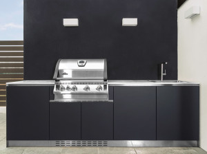 RAL 7021 тисненый матовый лак из нержавеющей стали наружная кухня