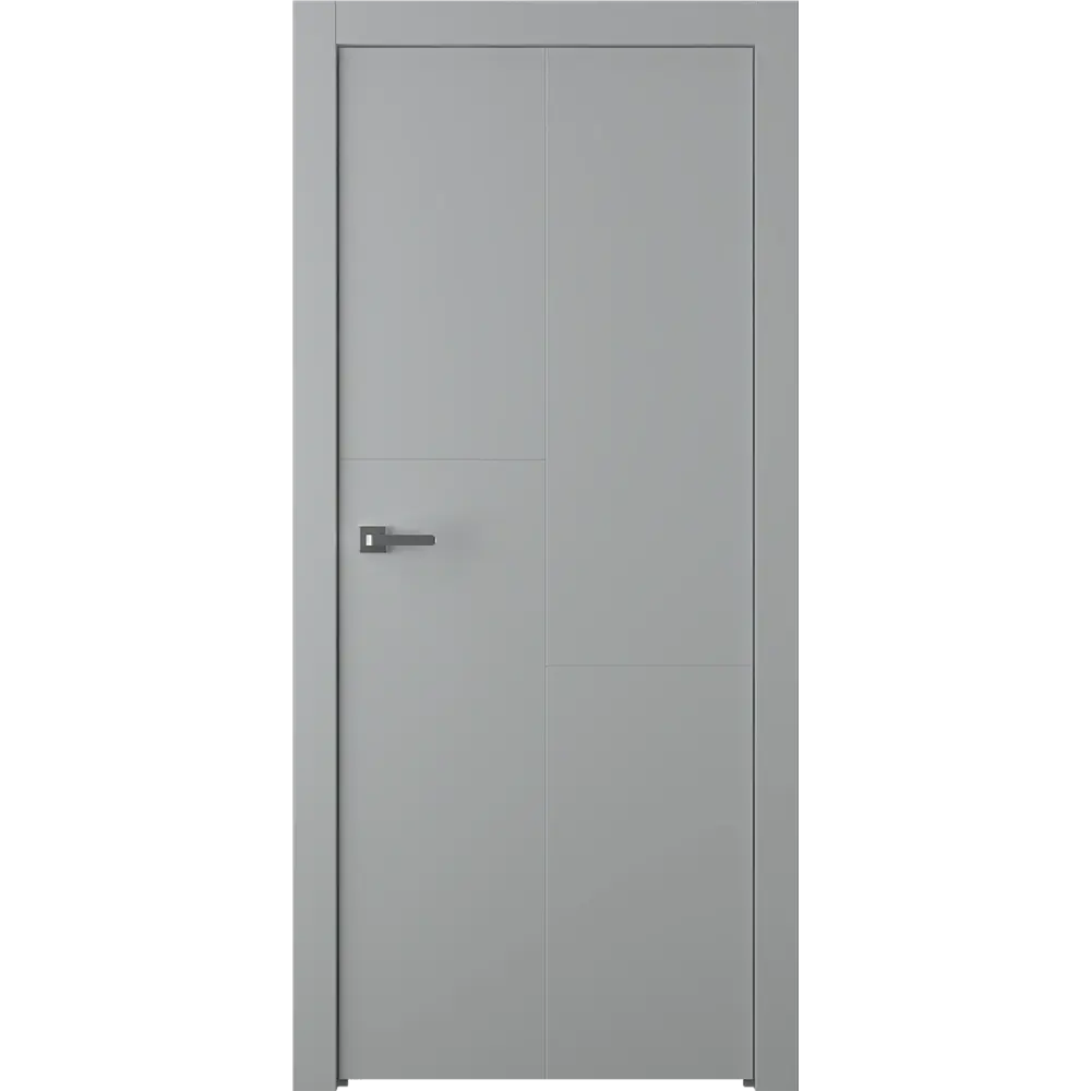 Дверь межкомнатная глухая Лацио 1 90x200 см эмаль серый без замка, без петель 85324561 STLM-2204846 BELWOODDOORS 