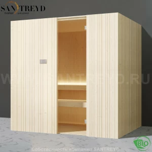 Effegibi AUKI BI50600049 Био-сауна. Установка: к стене. Мощность: 6 кВт макс. Размеры: длина 228 см, ширина 170 см. Отделка: ель.