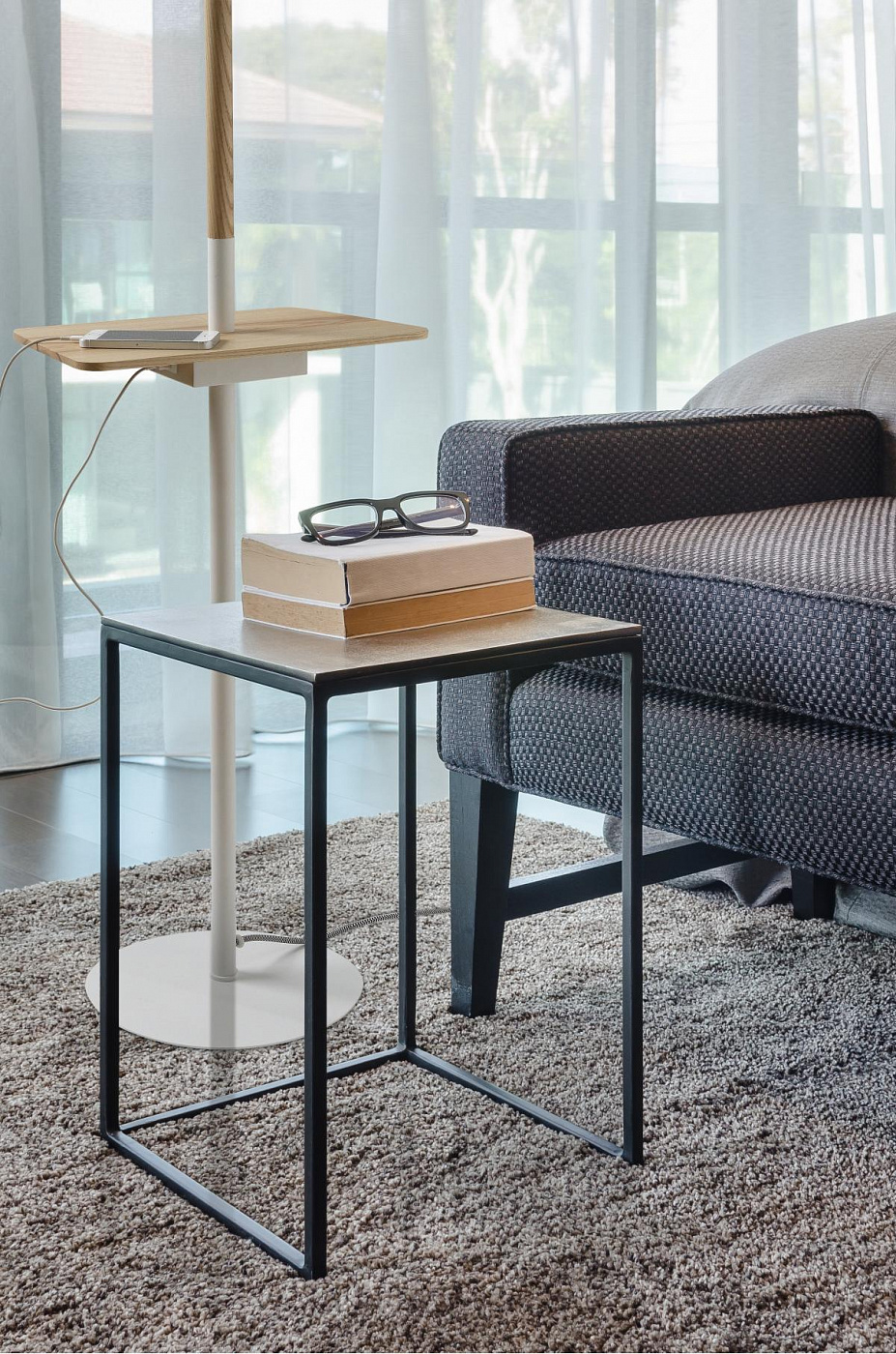 075287 Торшер со столиком Mantra Nordica 2 