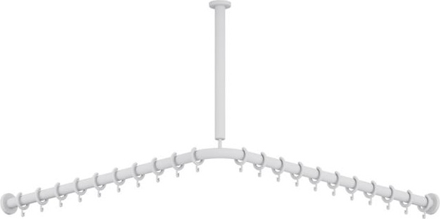 801.34B1461 Карниз с потолочным подвесом HEWI Edition matt | Polyamid  - Вид №4