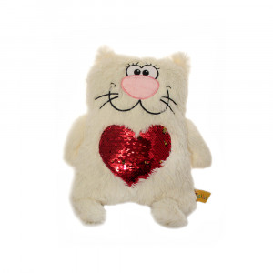 03LK Мягкая игрушка "Кот с сердцем" 43 см 43 см TALLULA