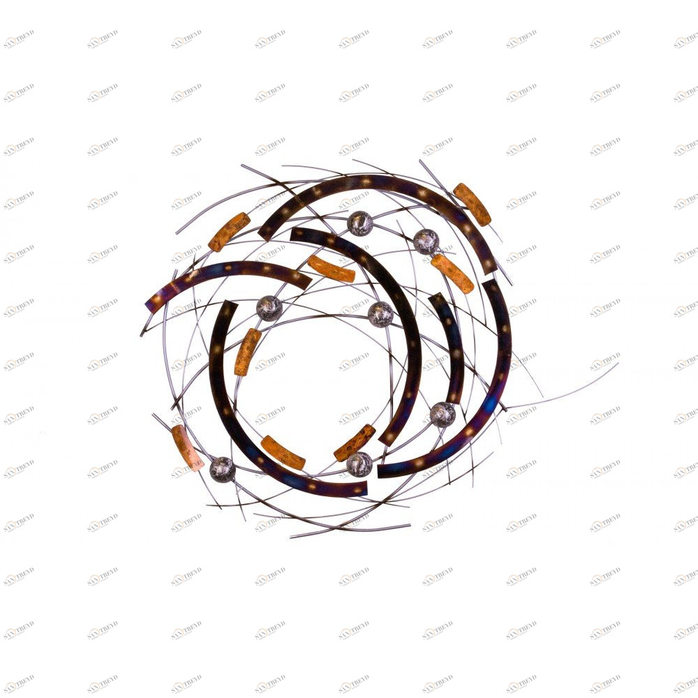 Панно для декорирования стен из металла tips planets EVENHOME ДИЗАЙНЕРСКИЕ 129715 Серебряный;оранжевый;фиолетовый 