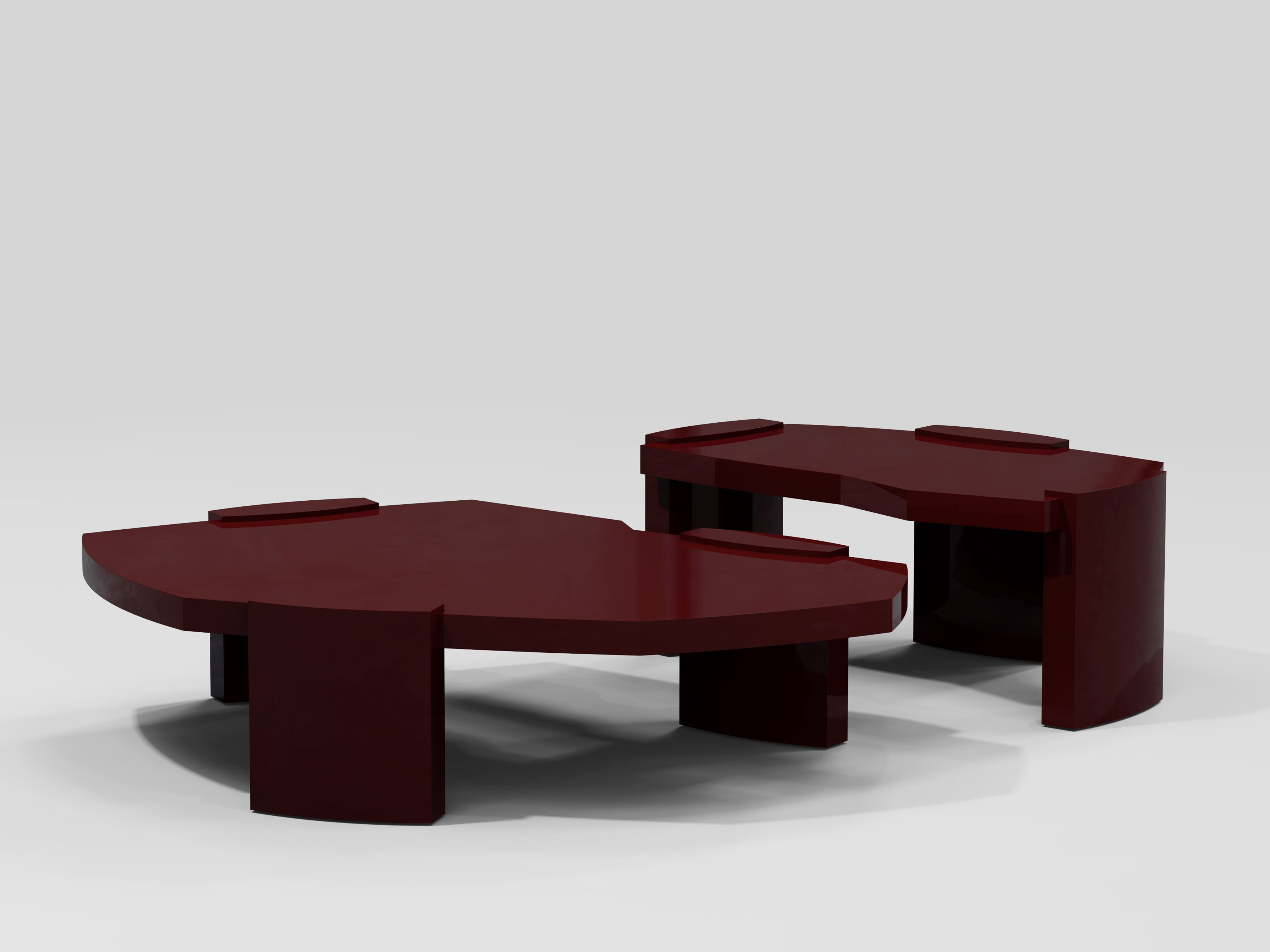 Низкий деревянный журнальный столик Secolo KORA ARCH-00141503 - Вид №2