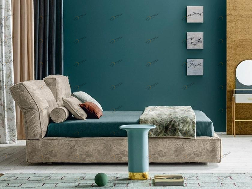 Twils Двуспальная кровать из ткани с регулируемым изголовьем Academy piuma sun-id-1492469