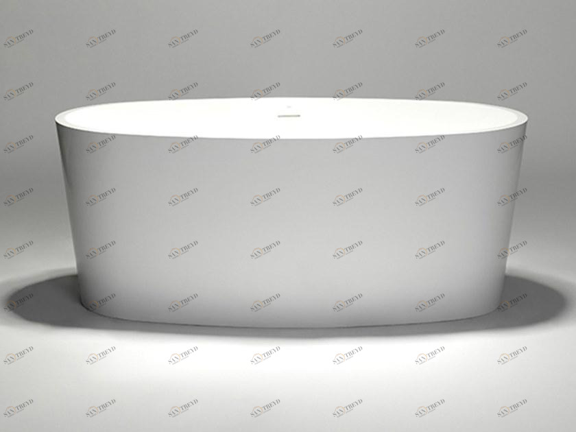 Blu Bathworks® Отдельностоящая овальная ванна цвета blue ∙ stone ™ Coco Bt0402.02