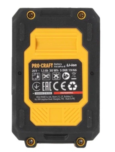 Шуруповерт Procraft PA18LiPro 9277898 STDN-0016771 - Вид №9