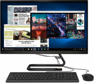 F0EY009VRK ideacentre aio aio 3 27imb05 27"(1920x1080)/intel core i7 10700t(2ghz)/16384mb/1000+512ssdgb/dvdrw/ext:amd radeon r625(2048mb)/bt/wifi/war 1y/9kg/black/w10 + клавиатура, мышь Lenovo