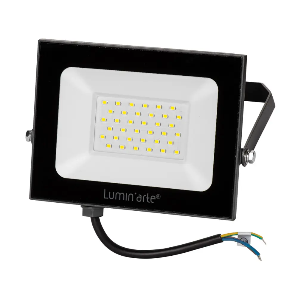 Прожектор светодиодный уличный Luminarte 50 Вт 5700K IP65 холодный белый свет LUMIN ARTE STLM-2126576