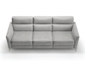 3-местный кожаный диван с откидной спинкой