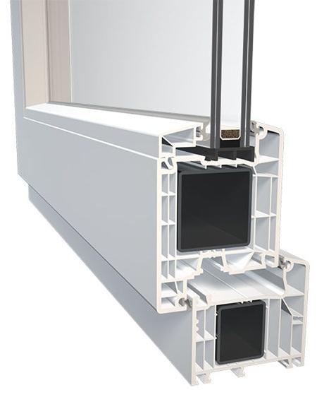 Diquigiovanni Входная дверь ПВХ со стеклянными панелями Dqg 85 smart sun-id-1364962 - Вид №1