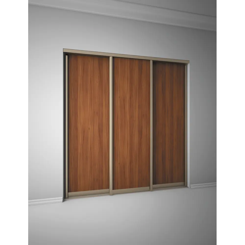 Дверь-купе Spaceo 2255х904 мм, высота проема 2300 мм, ЛДСП, цвет орех антик STLM-2207052 - Вид №4