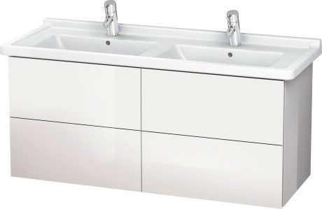 LC626902121 Тумбочка подвесная L-Cube #LC6269 1220 x 469 мм Орех темный декор Duravit - Вид №2