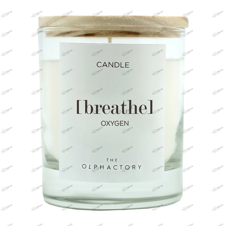 Свеча ароматическая The Olphactory Breathe "Кислород" AMBIENTAIR  00-3894970 Белый 