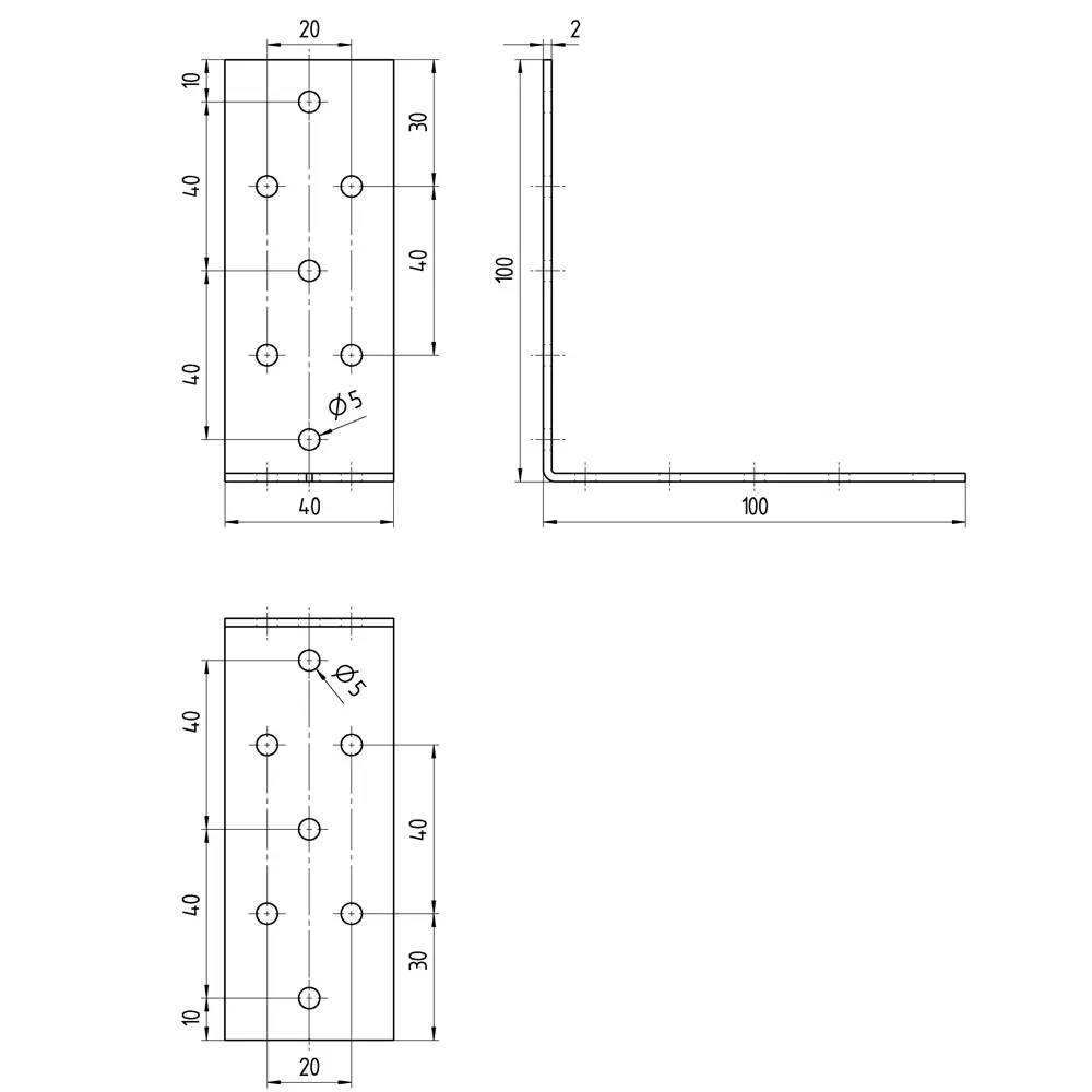 Уголок крепежный GAH ALBERTS для деревянных конструкций 100x100x40x2 14608062 STLM-1009020 - Вид №4