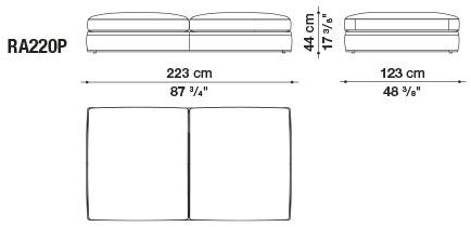 B&B Italia Модульный угловой диван из ткани Richard sun-id-1472345 - Вид №68