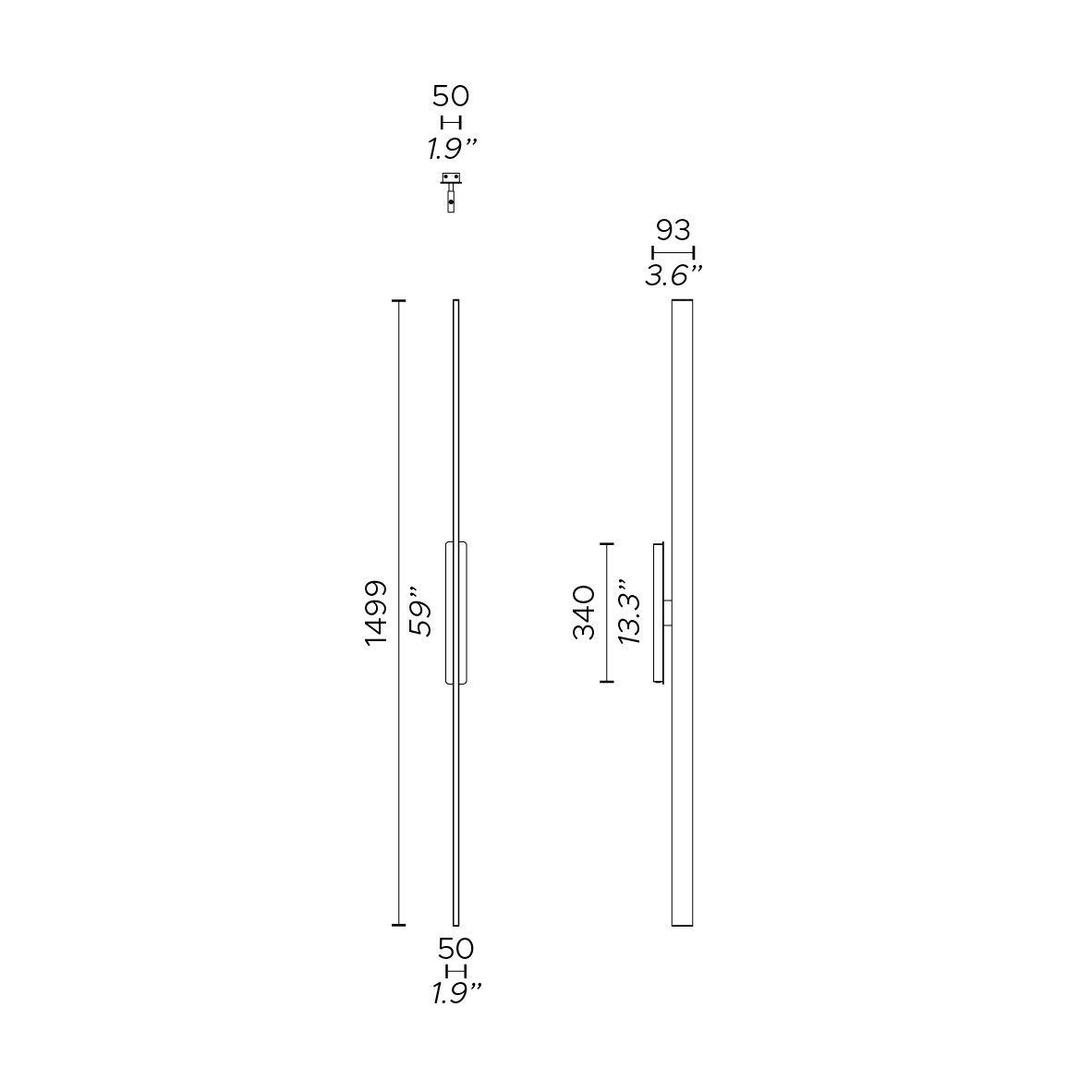 Металлический светодиодный настенный светильник Contardi Fly ARCH-00074165 - Вид №4