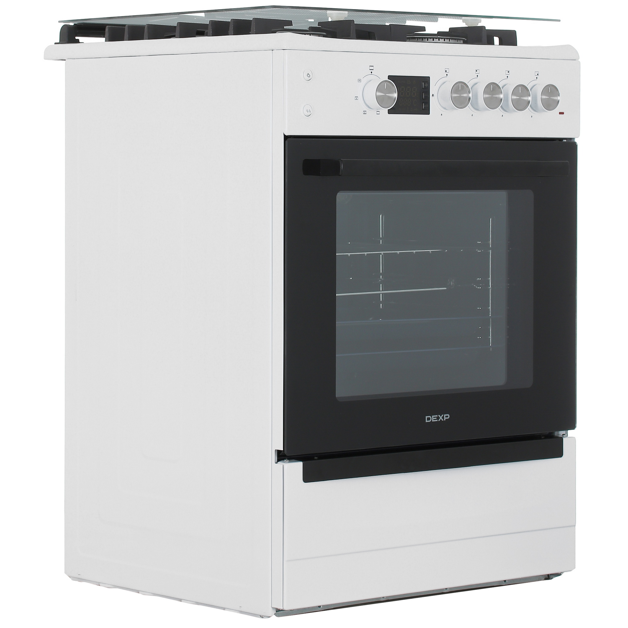 9082403 Комбинированная плита DEXP M26-1W белый STDN-0151553 - Вид №1
