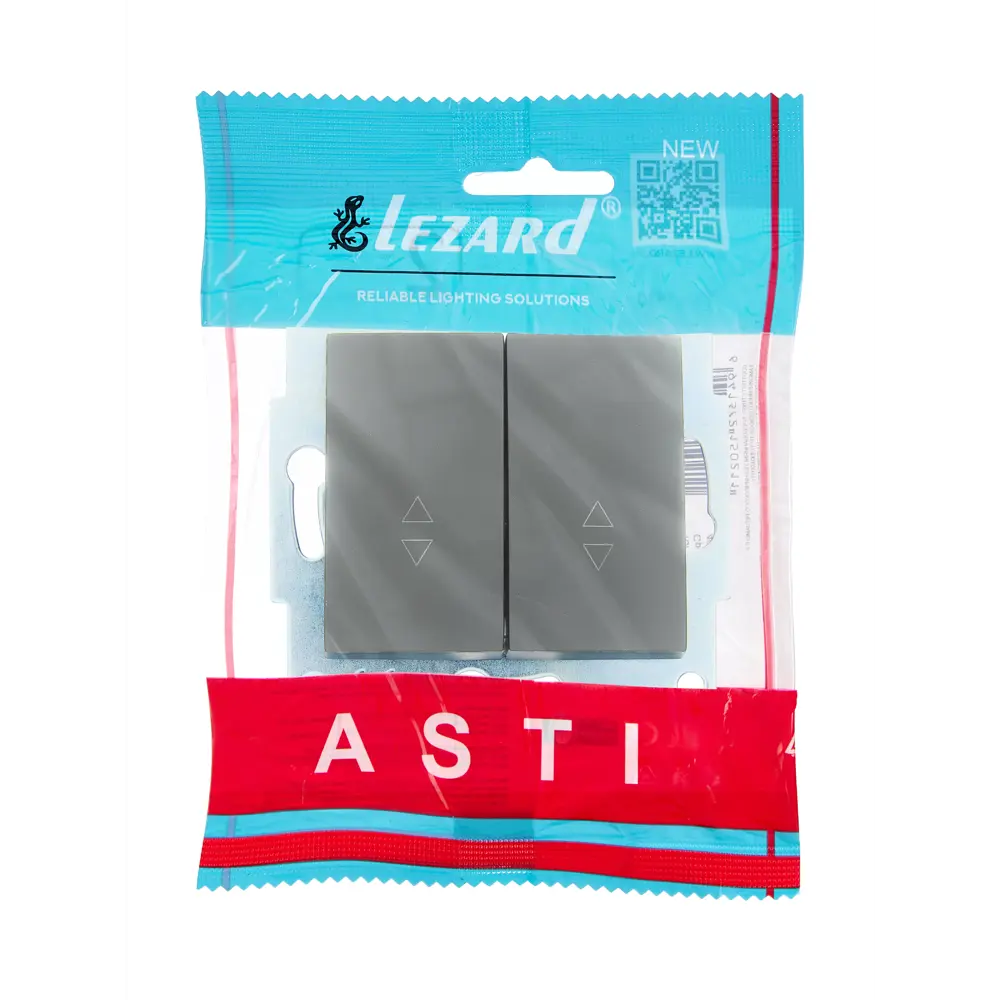 Выключатель проходной встраиваемый Lezard Asti 2 клавиши цвет платина 89385504 STLM-2183788 - Вид №3