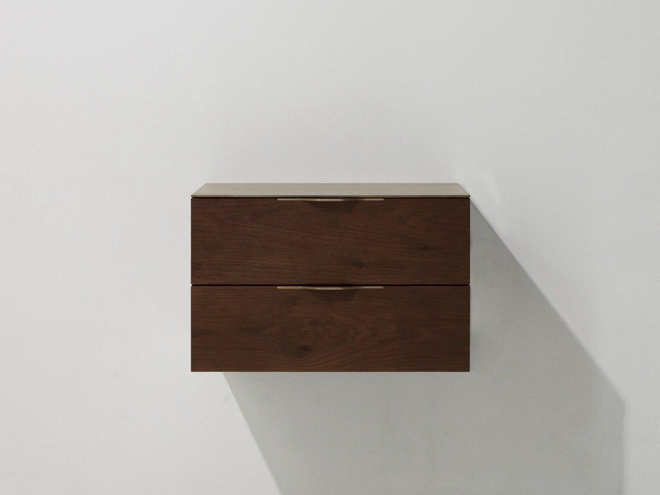 Горизонтальный настенный шкаф из дуба с ящиками District Eight Drift ARCH-00101633