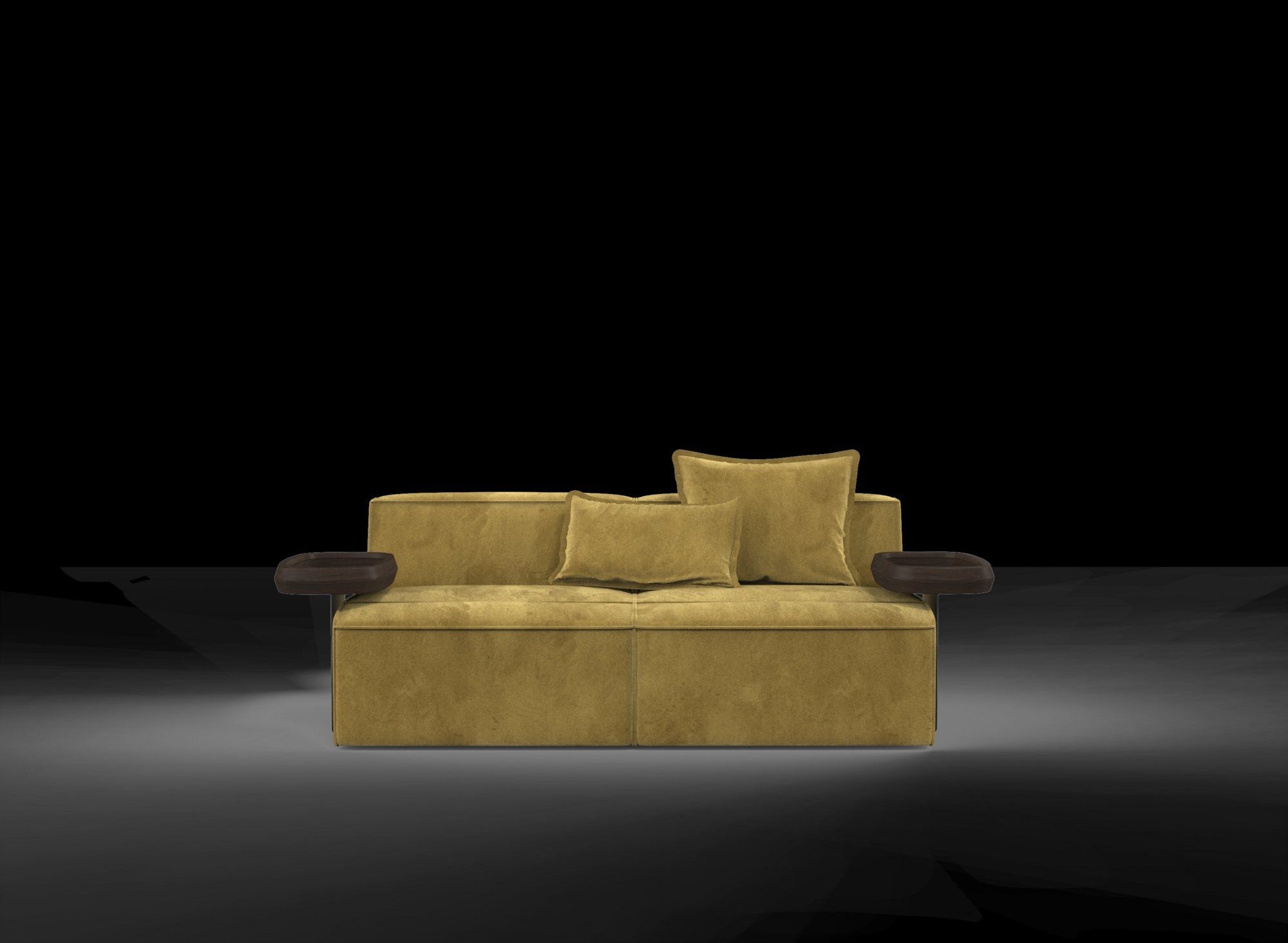 Кожаный изогнутый диван GHIDINI1961 Infinito ARCH-00089399 - Вид №38