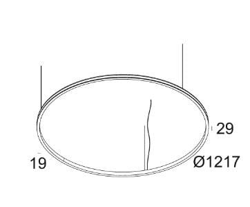 Металлический светодиодный подвесной светильник Deltalight Superloop ARCH-00107289 - Вид №5