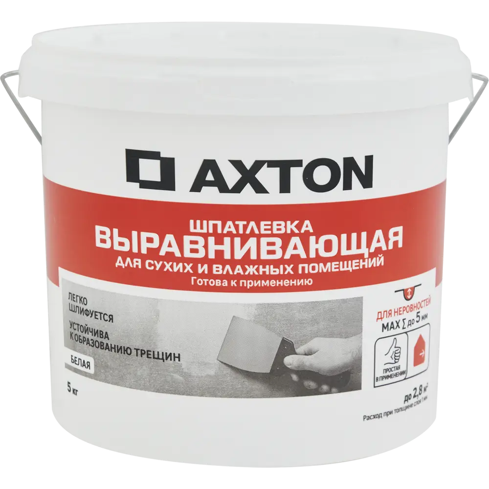 Шпатлевка Axton для идеального выравнивания стен в любых помещениях 84107838 STLM-0046549